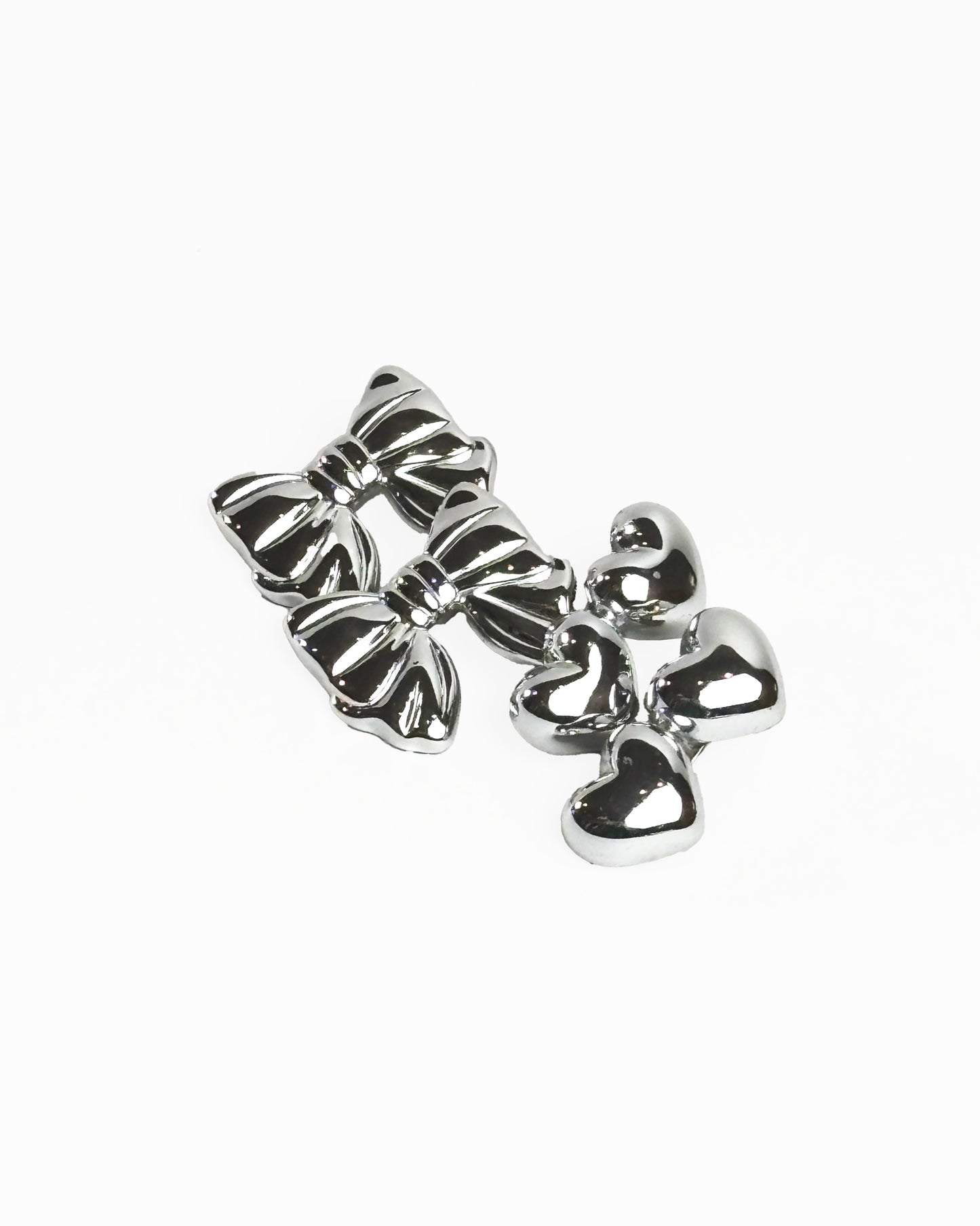 Mollette argentate a specchio