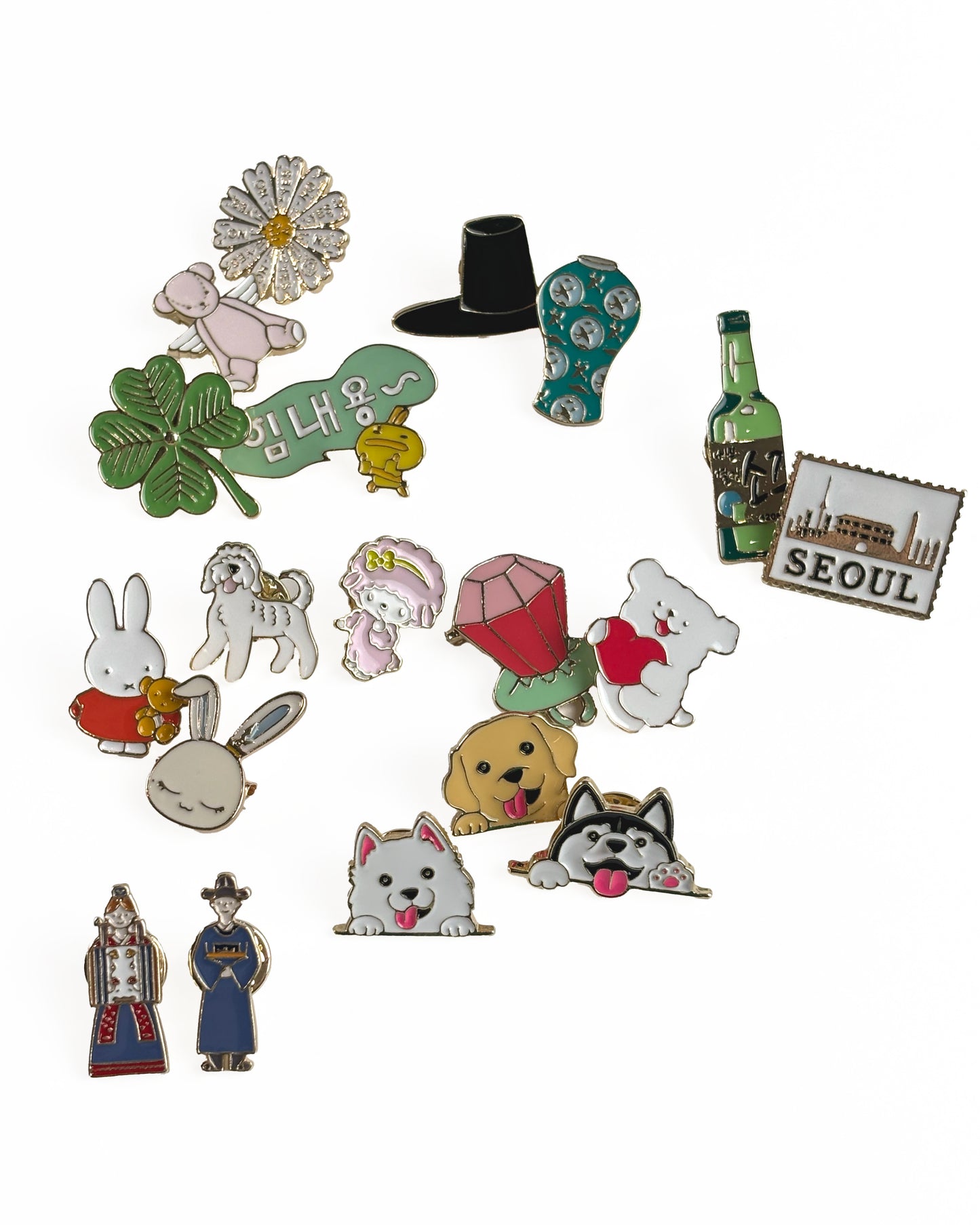 Spille Piccole in ottone riciclato