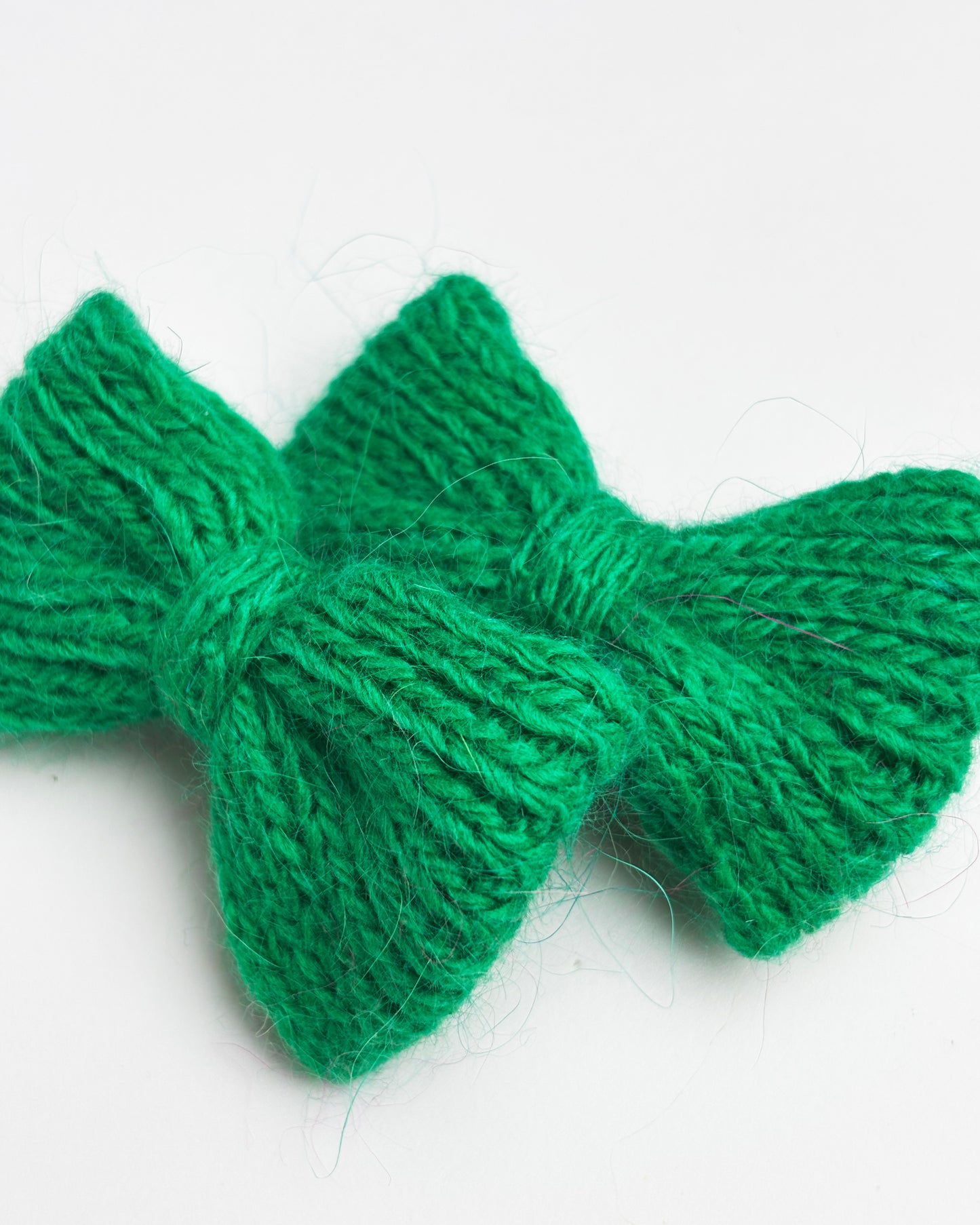 Mollette Fiocco lavorate a maglia