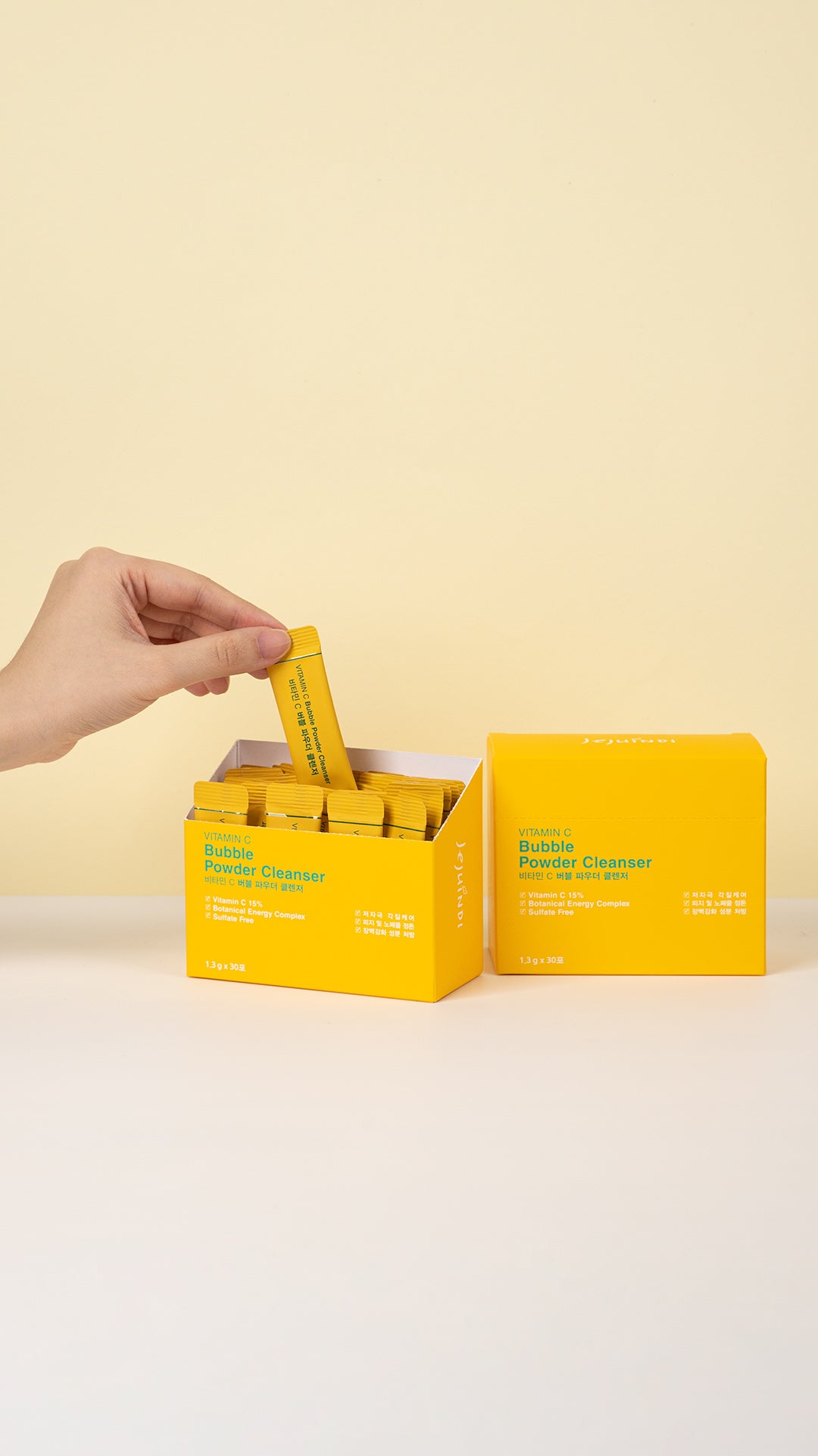 JEJUINDI Vitamin C Bubble Powder Cleanser