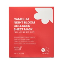 JEJUINDI Camellia Night Bloom Collagen Sheet Mask