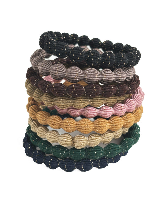 Elastici bombati pagliuzze luccicanti