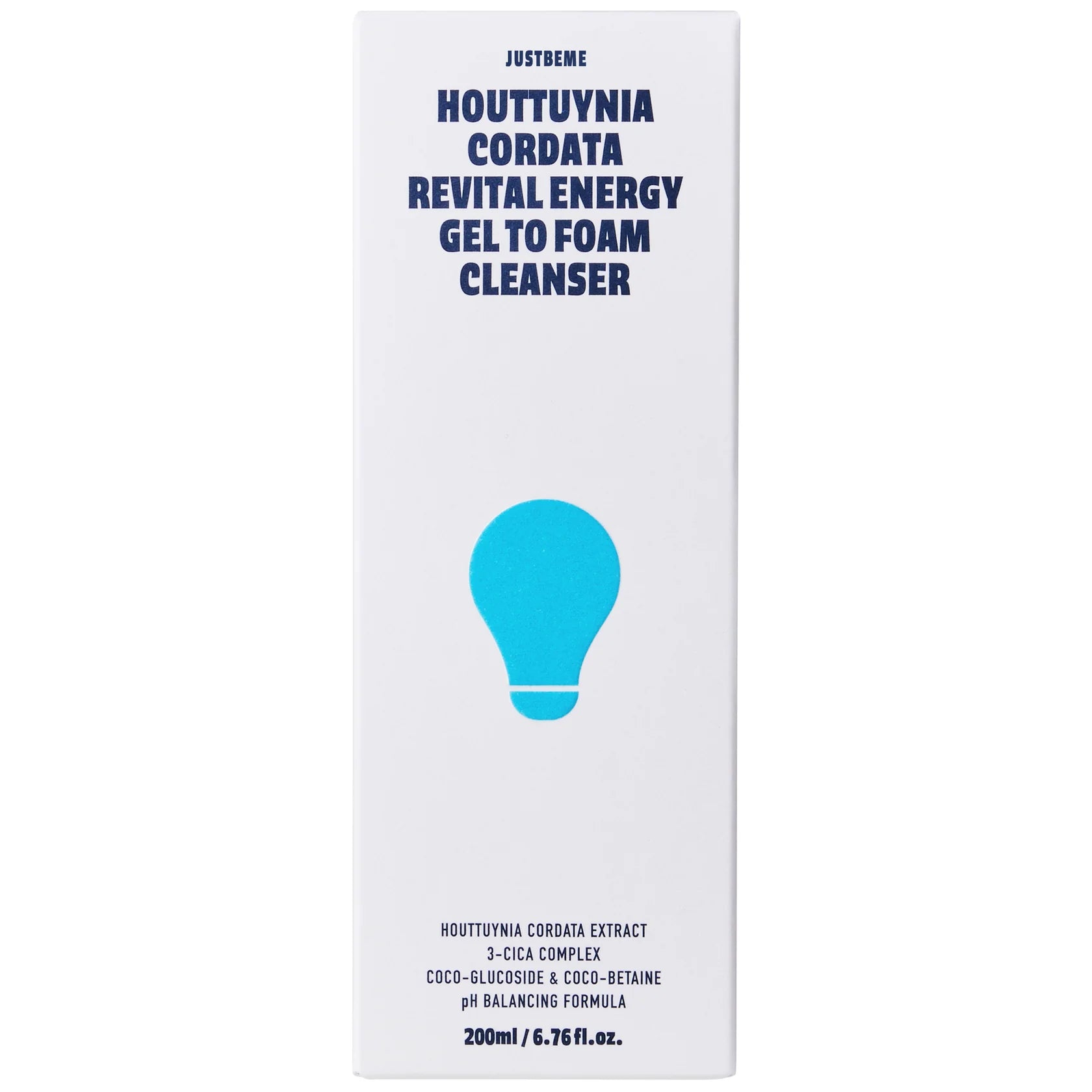 JUSTBEME - Houttuynia Cordata Revital Energy Gel To Foam Cleanser
